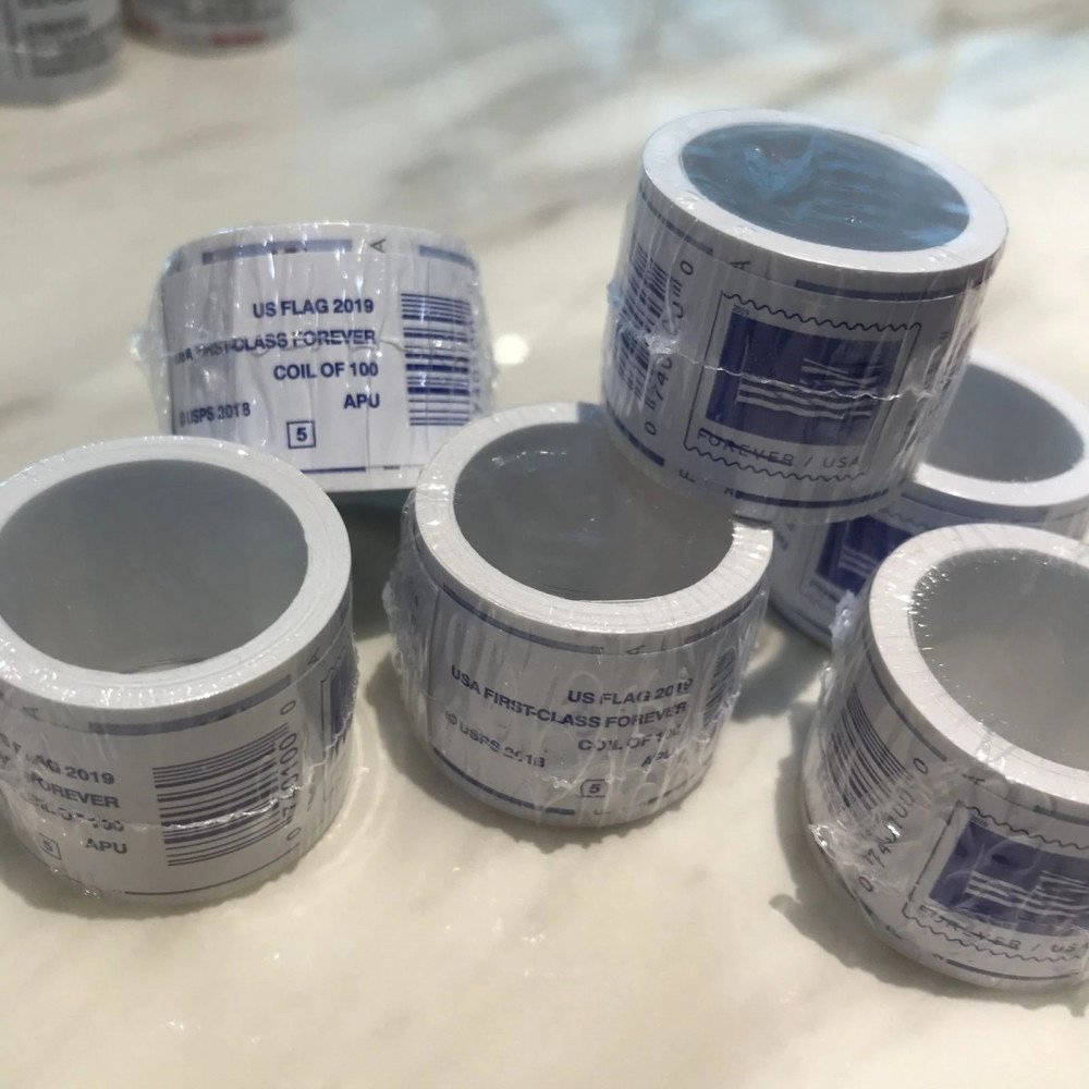 (2019) USPS Forever American Flag Stamps Rolls