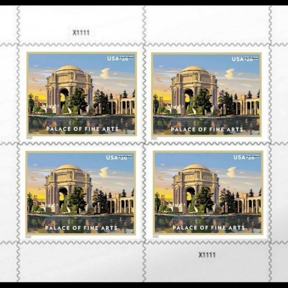 2022 Palace of Fine Arts 1sheets of Four Stamps
