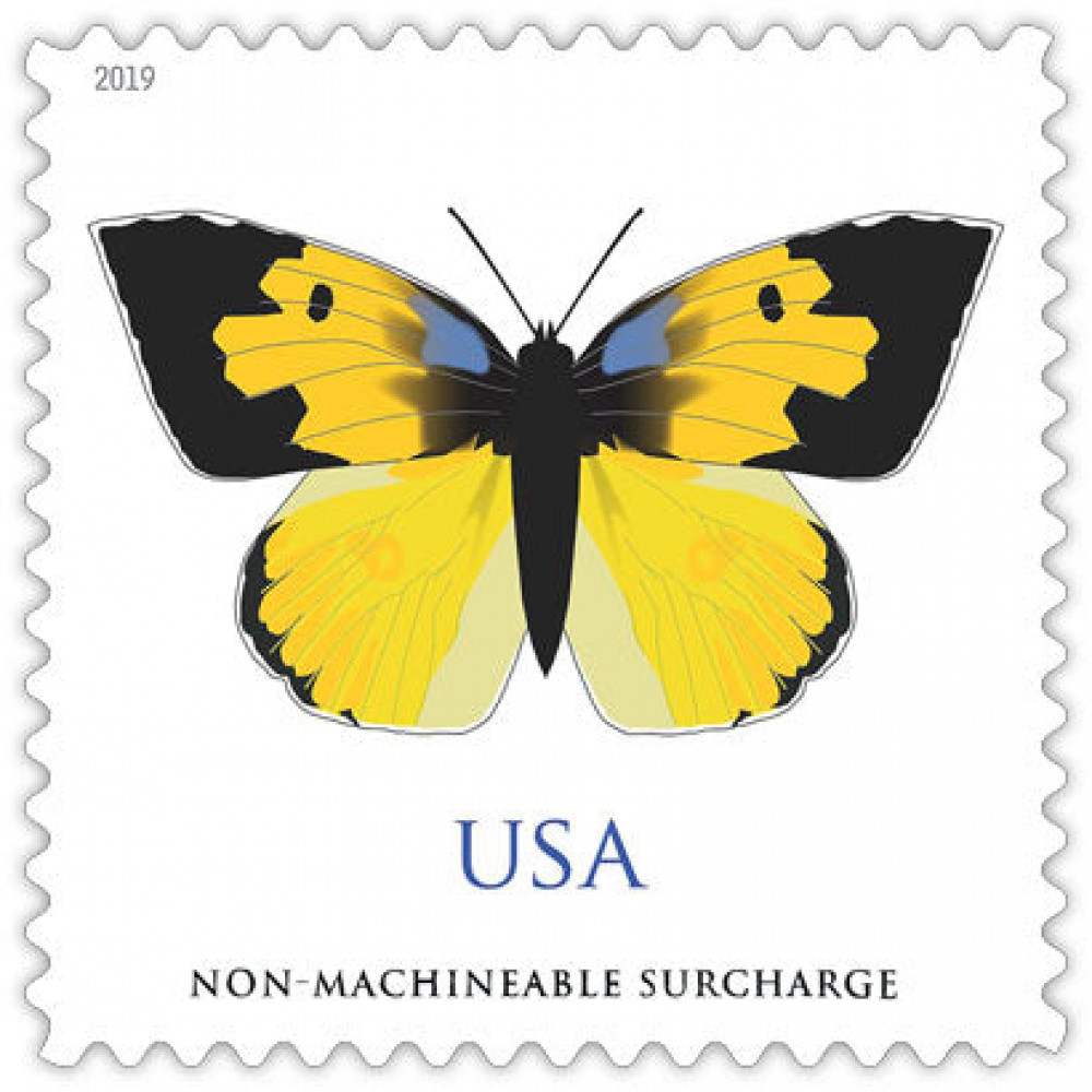 (2019) USPS Butterfly California Dogface Forever Stamps
