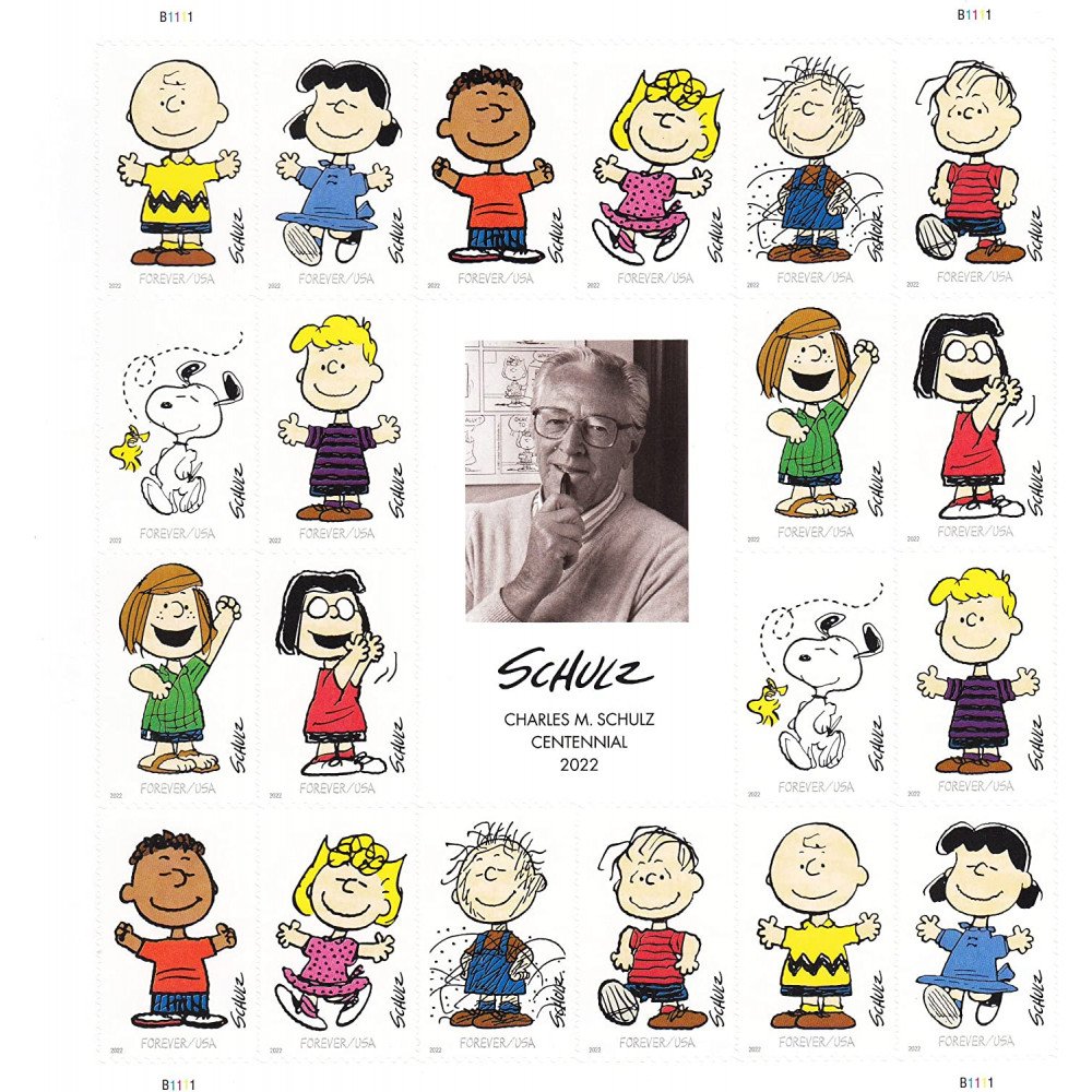 （2022）Charles M. Schulz Sheet Forever First Class Postage Stamps