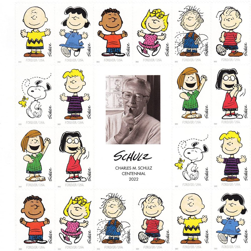（2022）Charles M. Schulz Sheet Forever First Class Postage Stamps
