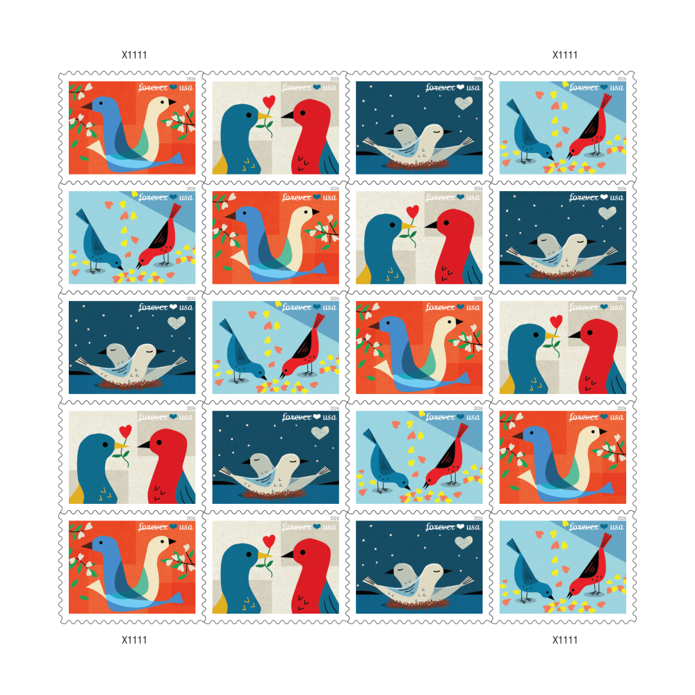 Love 2026 Stamps, Sheet of 20