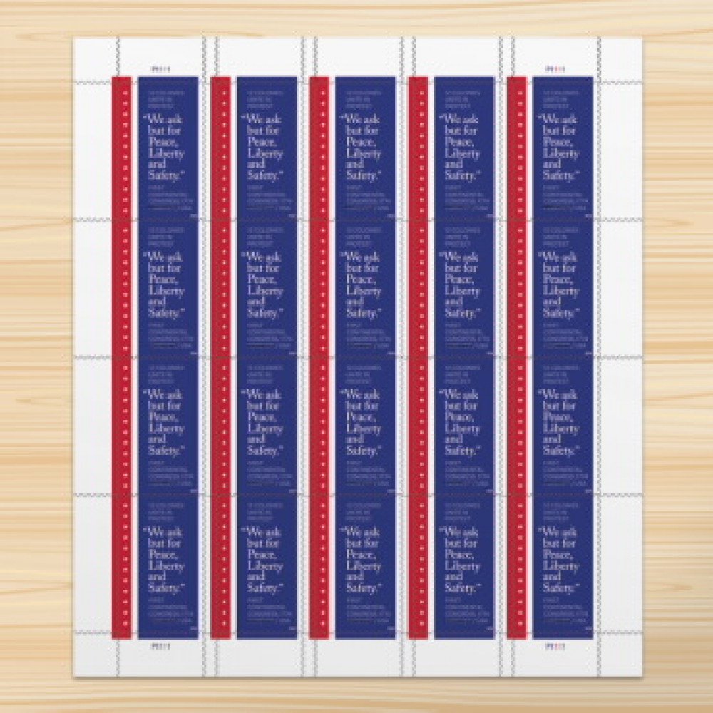 (2024) USPS First Continental Congress, 1774 Forever StampsSheet of 20
