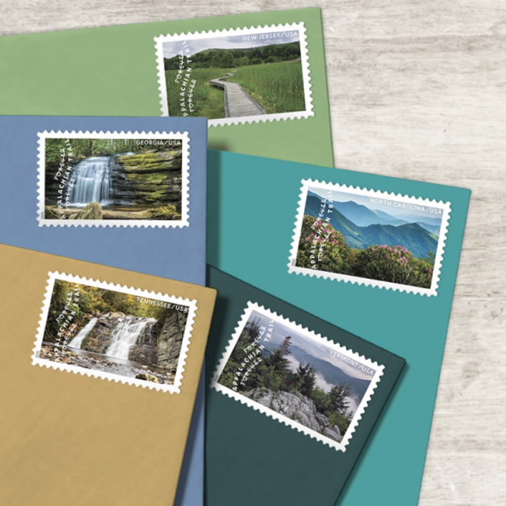 2025 The Appalachian Trail Forever Stamps, Sheet of 15 |Multiple Stamp Designs