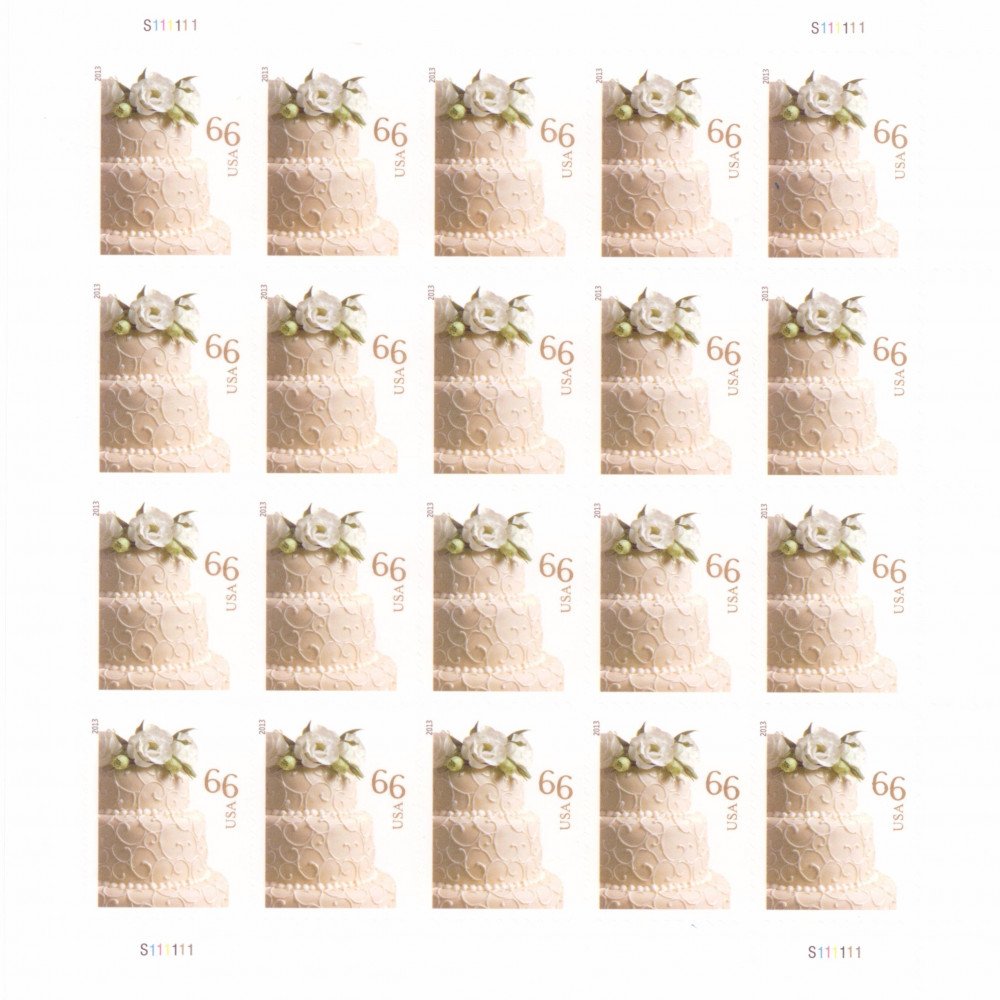 2014 US Wedding Cake Postage Stamps